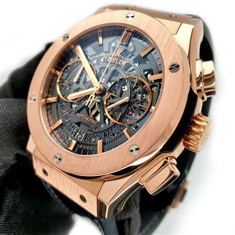 hublot classic fusion skeleton rose gold|Hublot classic fusion review.